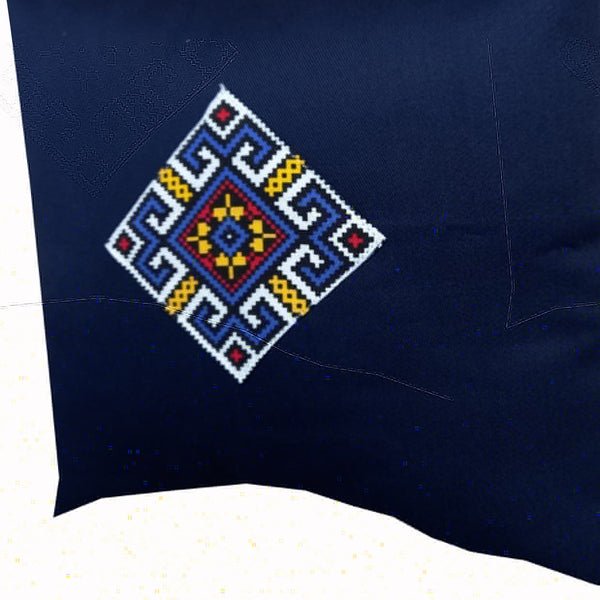 Set 2 Fete de perne - albastru traditional Dobrogea - MCF România