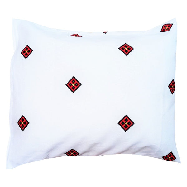 Set 2 fețe de pernă – bumbac, model tradițional Banat, MCF - MCF România