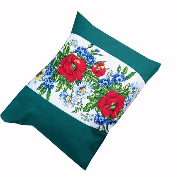 Set 2 fețe pernă verzi tradiționale Crișana - MCF - MCF România