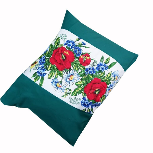 Set 2 fețe pernă verzi tradiționale Crișana - MCF - MCF România