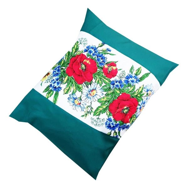 Set 2 fețe pernă verzi tradiționale Crișana - MCF - MCF România