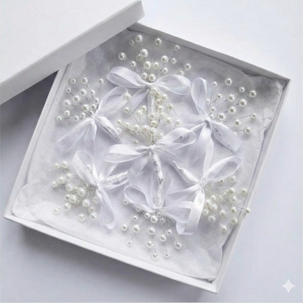 Set 8 cocarde nuntă din lemn – Mire, Mireasă, Nași și Părinți, 7×7 cm | MCF - MCF România