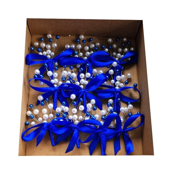 Set 8 cocarde nuntă din lemn – Mire, Mireasă, Nași și Părinți, 7×7 cm | MCF - MCF România