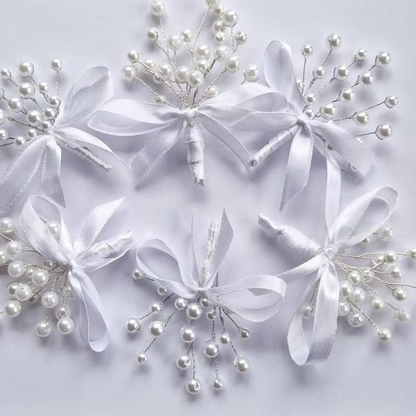 Set 8 cocarde nuntă din lemn – Mire, Mireasă, Nași și Părinți, 7×7 cm | MCF - MCF România