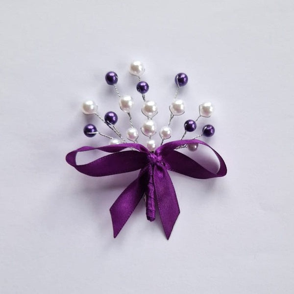 Set 8 cocarde nuntă din lemn – Mire, Mireasă, Nași și Părinți, 7×7 cm | MCF - MCF România