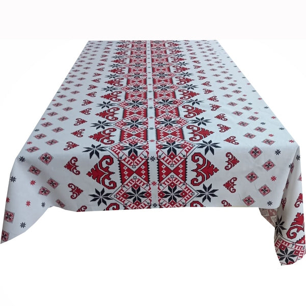 Set 8 piese Perdea fata de masa si 6 servete MCF Traditional Ardeal bumbac - MCF România