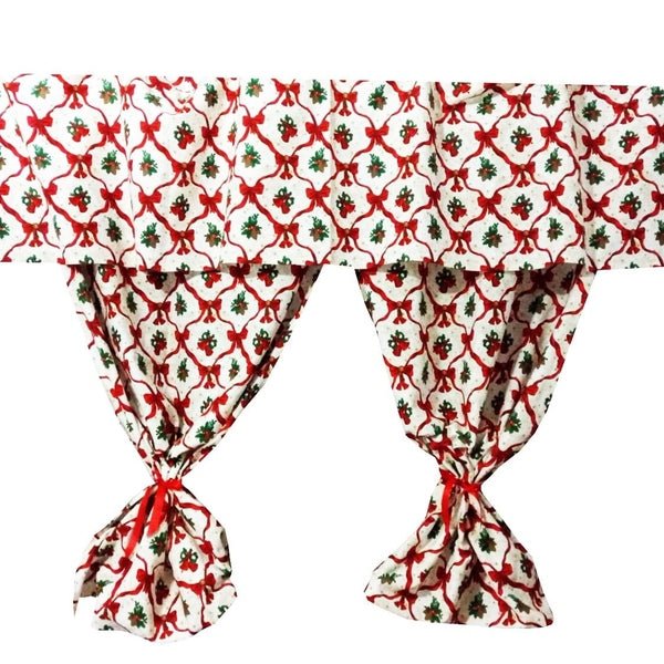 Set 8 piese perdea fata de masa si 6 servete MCF Clopotei de Craciun - MCF România