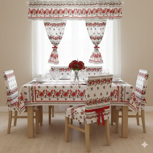 Huse pentru scaun – model tradițional Moldova, MCF, material textil de calitate - MCF România