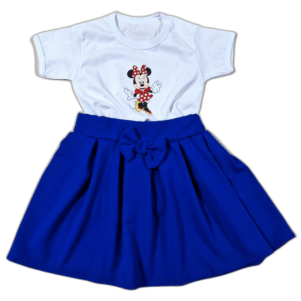 Set tricou Minnie și fustă din crep elastic - MCF România