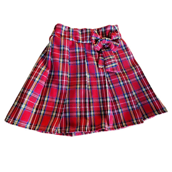 Set tricou Minnie și fustă din stofita rosie in carouri - MCF România