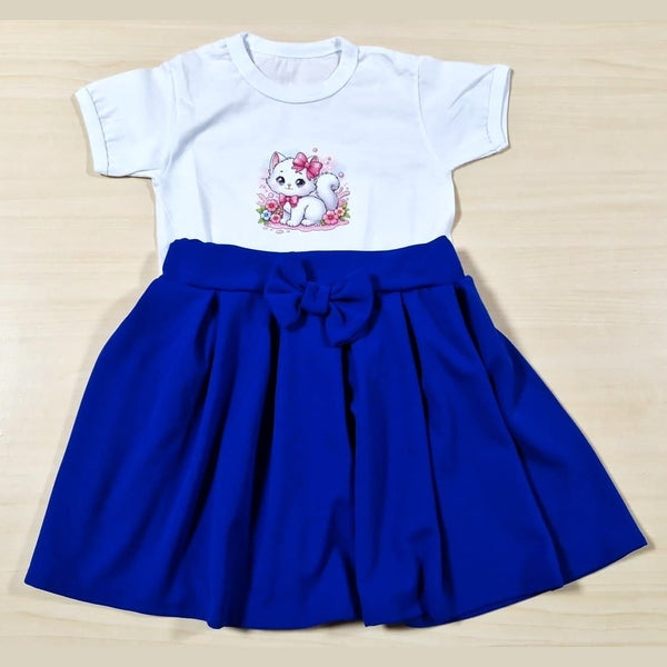 Set tricou Pisica și fustă din crep elastic - MCF România