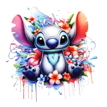 Set tricou și fustă fete Stitch cu tull - MCF România