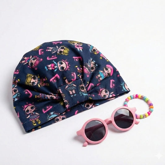 Turban pentru copii MCF Barbie bumbac - MCF România