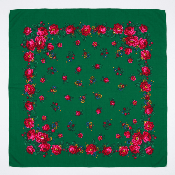 Batic verde cu motive florale