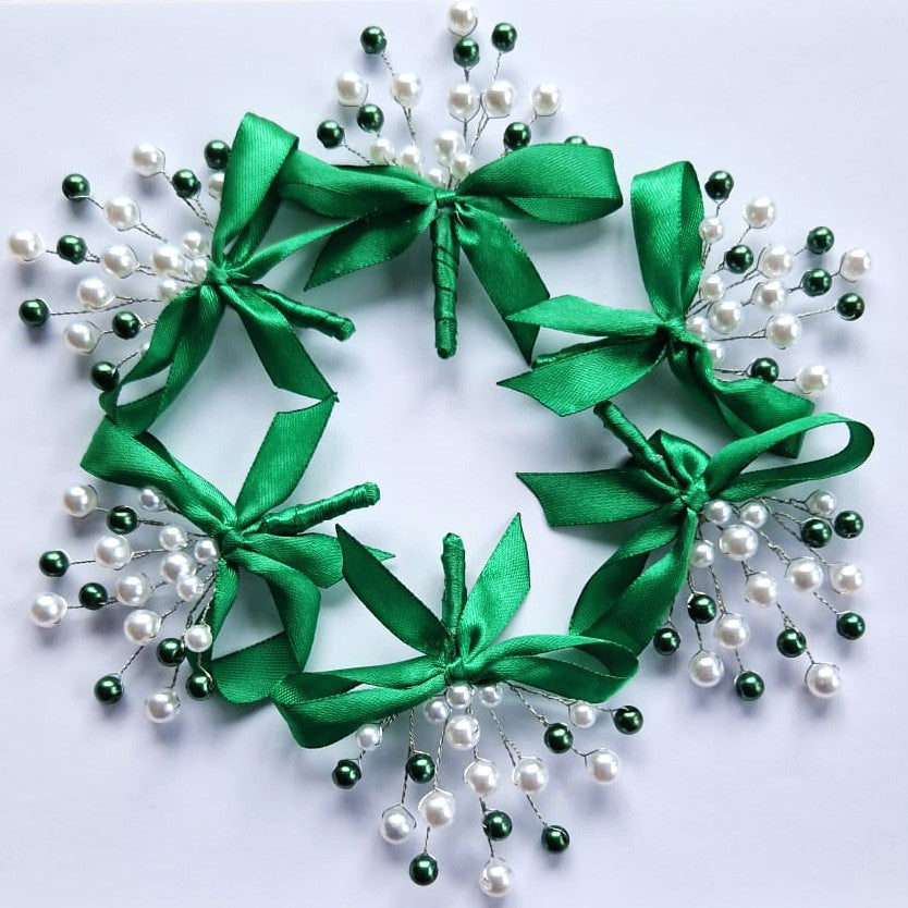 MCF wedding certificate personalized badge pink pearls rosette