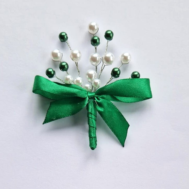 MCF wedding certificate personalized badge pink pearls rosette