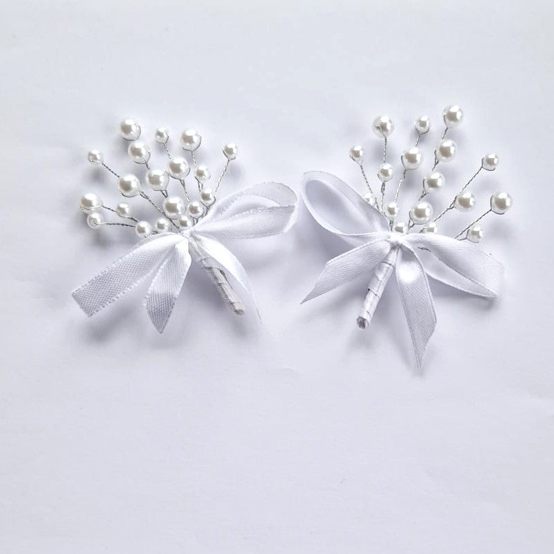 MCF wedding certificate personalized badge pink pearls rosette