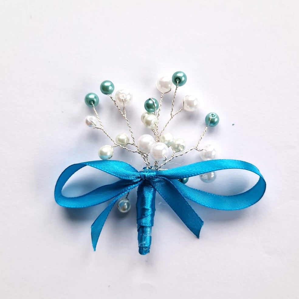 MCF wedding certificate personalized badge pink pearls rosette