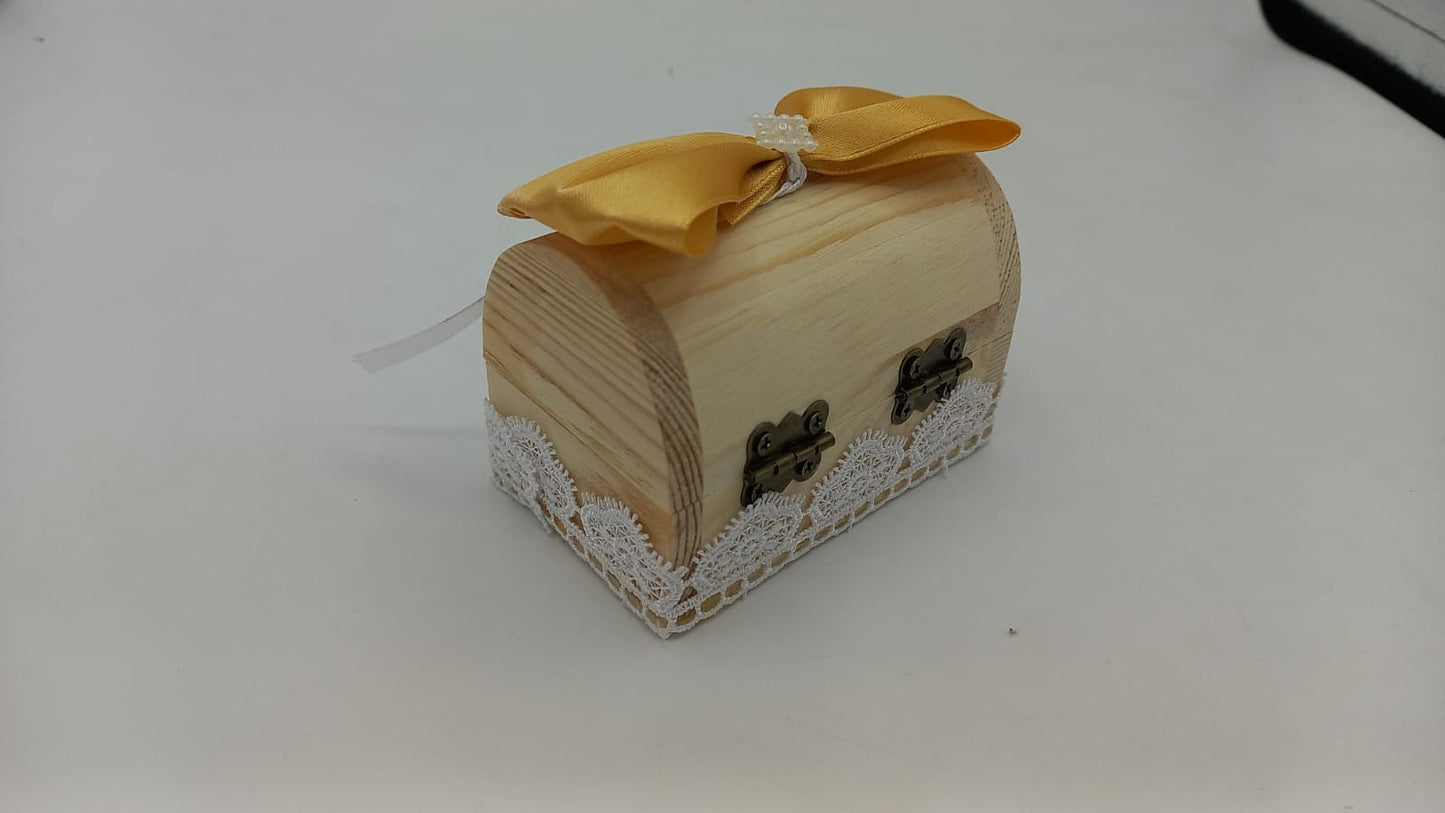 Chest box for the first strand MCF handmade polka dots - BabyBlue, 10x5x5 cm