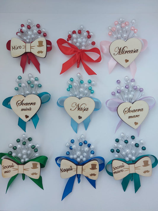 Cocarde nunta MCF ecuson personalizat