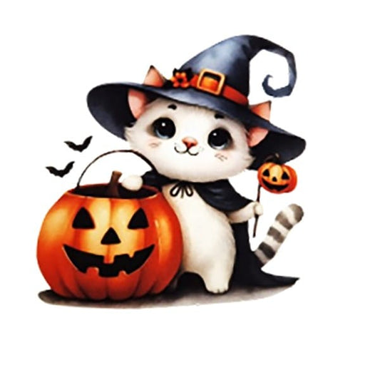Set costum Halloween fete tricou fustă portocalie