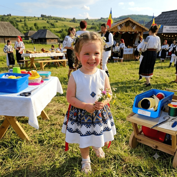Rochie fete MCF traditionala Dobrogea - personalizata cu nume