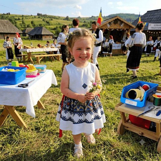 Rochie fete MCF traditionala Dobrogea - personalizata cu nume
