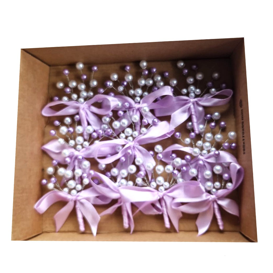 MCF wedding certificate personalized badge pink pearls rosette