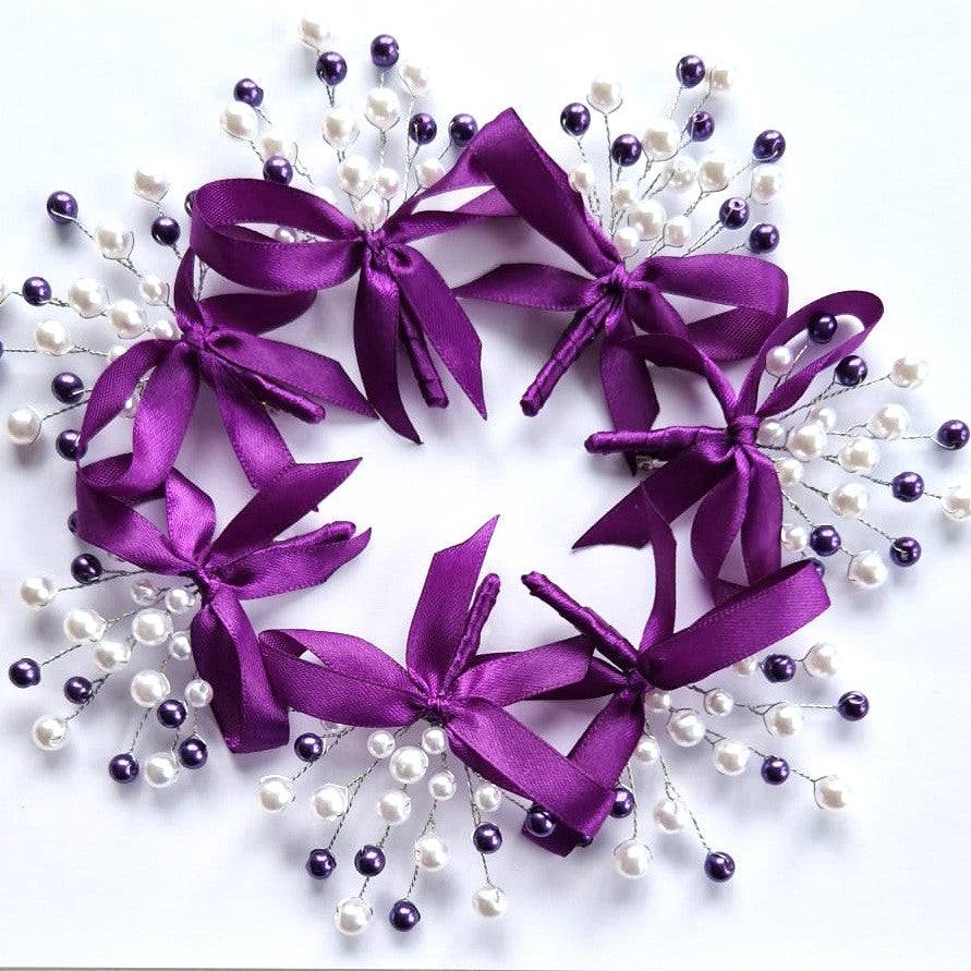 MCF wedding certificate personalized badge pink pearls rosette