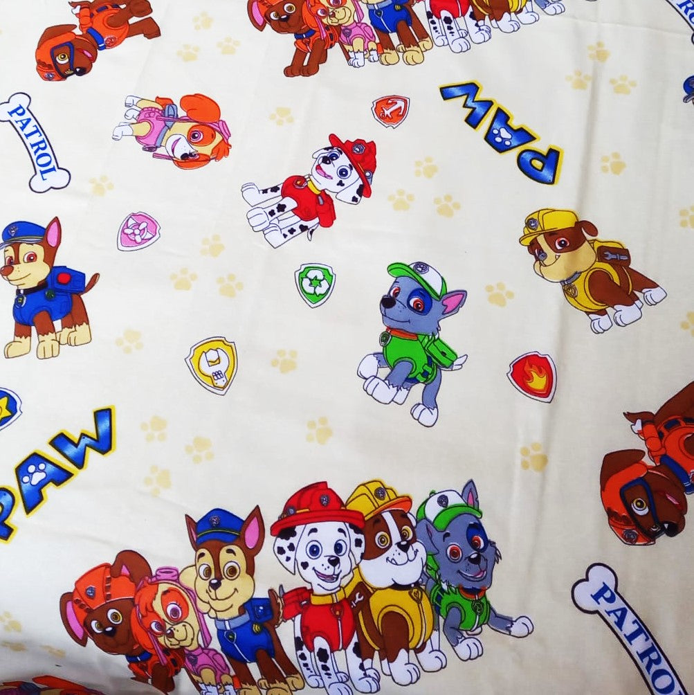 Lenjerie de pat pentru copii „Patrula Căţelușilor” – MCF, material textil de calitate