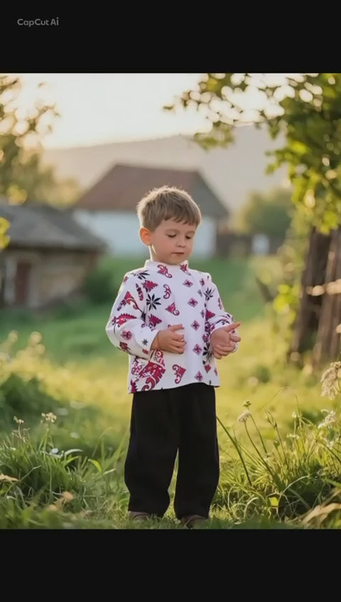 Camasa Baieti MCF cu imprimeu traditional