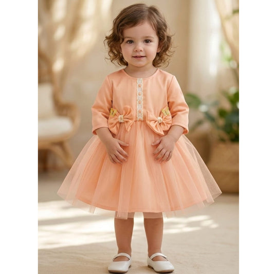 Rochiță Elegantă Fetite cu Tull și Fundițe, Model Prințesă - Diverse Culori