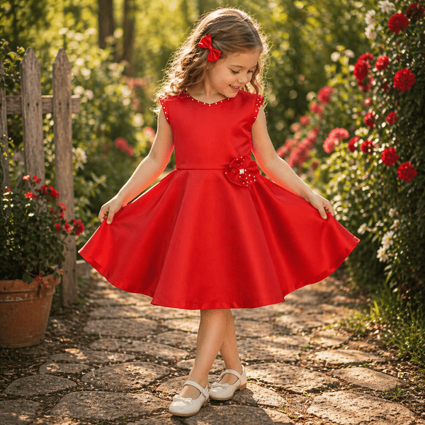 Rochie fete MCF Eleganta rosie