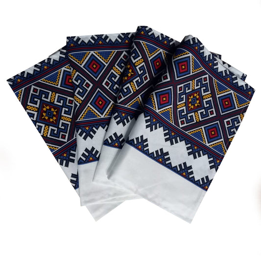 4 Servete de bucatarie din bumbac suport farfurie imprimeu traditional
