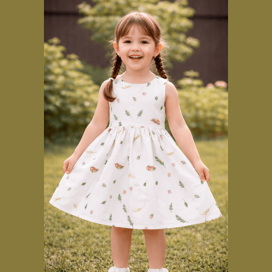 Rochie fete MCF sweet bumbac, personalizată cu nume
