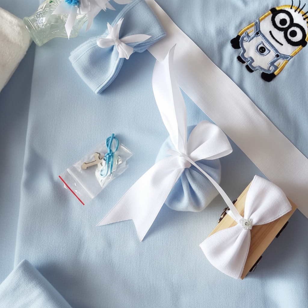 Trusou Minion Muselină Baby Blue